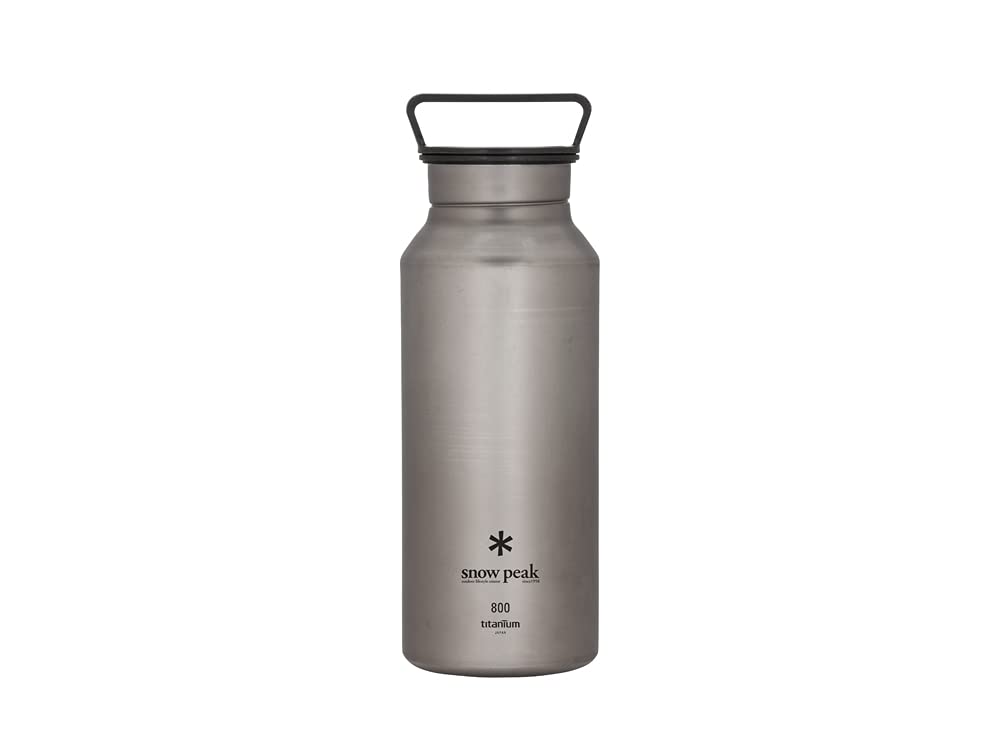Snow Peak Titanium Aurora Bottle, Durable, Lightweight, Camping, Hiking, Backpacking Water Bottle, Pink, 800ml