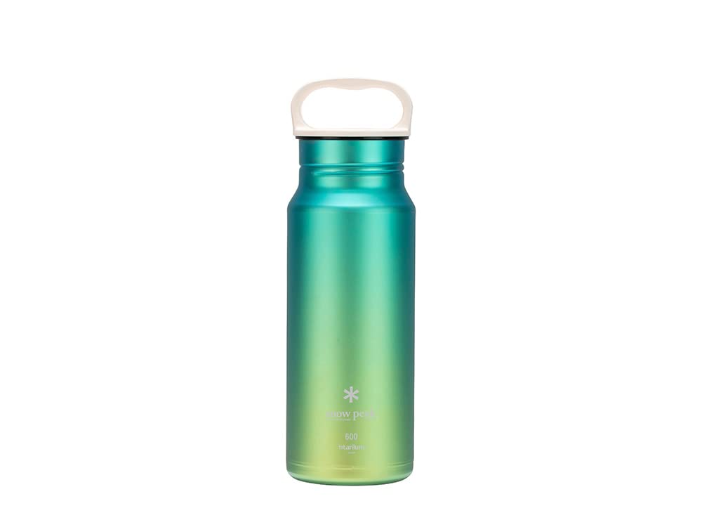 Snow Peak Titanium Aurora Bottle, Durable, Lightweight, Camping, Hiking, Backpacking Water Bottle, Pink, 800ml