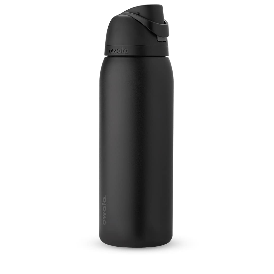 Owala FreeSip Insulated Stainless Steel Water Bottle with Straw for Sports, Travel, and School BPA-Free Sports Water Bottle, 32 oz, Boneyard (Pack of 6)