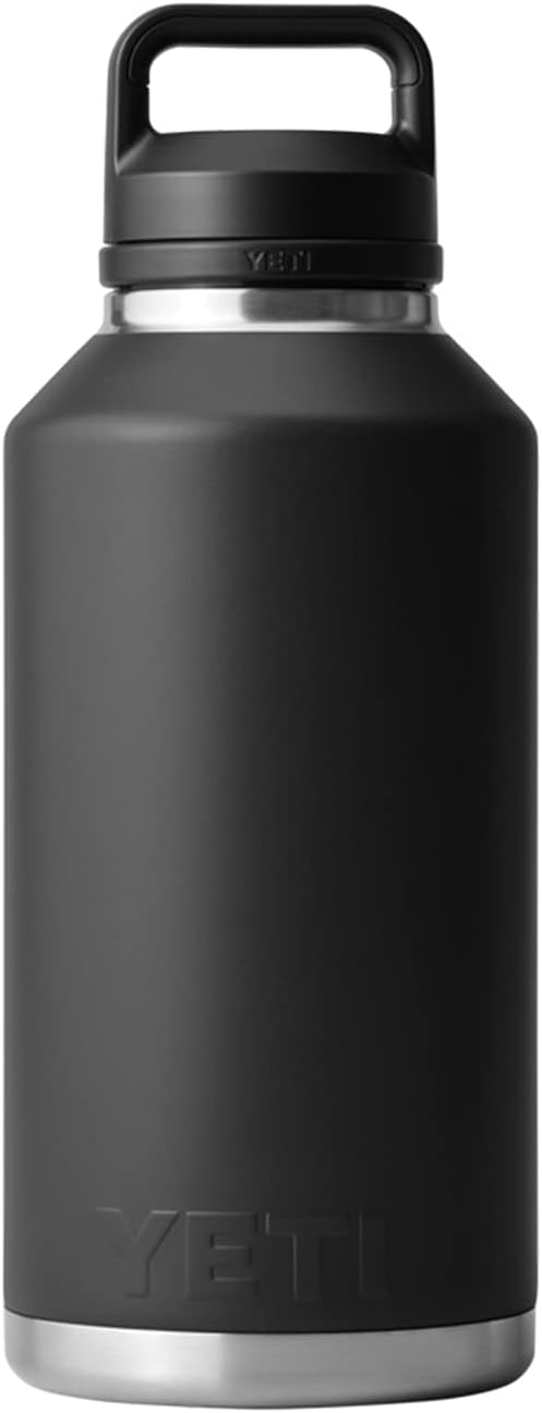 YETI Rambler 64 oz Bottle, Vacuum Insulated, Leakproof, Stainless Steel with Chug Cap, Black