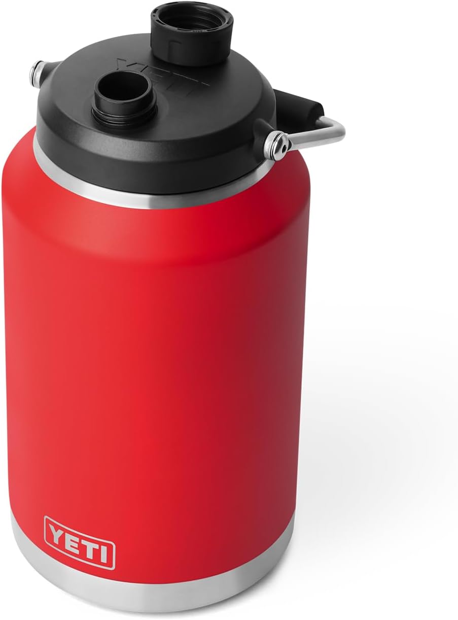 YETI Rambler Gallon Jug 2.0, Vacuum Insulated, Leakproof, Stainless Steel with MagCap, Rescue Red