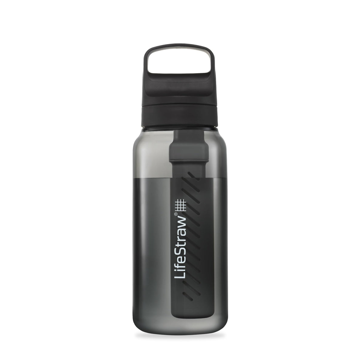 LifeStraw Go Series – BPA-Free Water Filter Bottle for Travel and Everyday Use, Removes Bacteria, Parasites and Microplastics, Improves Taste, 1L 2-Pack Icelandic Blue and Aegean Sea