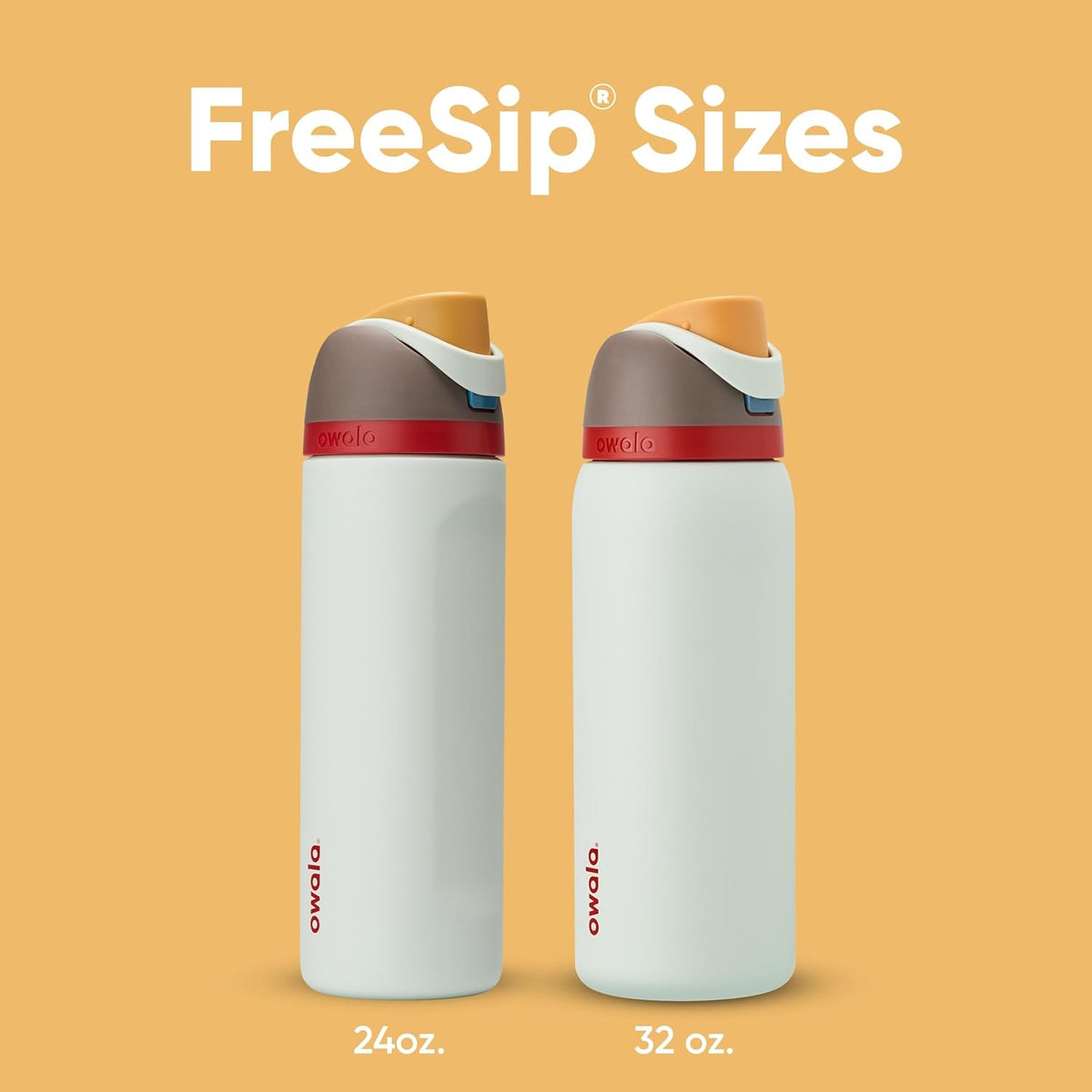 Owala FreeSip Insulated Stainless Steel Water Bottle with Straw for Sports, Travel, and School BPA-Free Sports Water Bottle, 32 oz, Boneyard (Pack of 6)