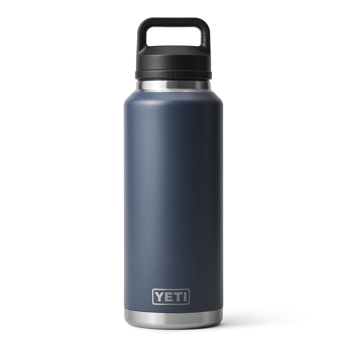 YETI Rambler 46 oz Bottle, Leakproof, Vacuum Insulated, Stainless Steel with Chug Cap, Navy
