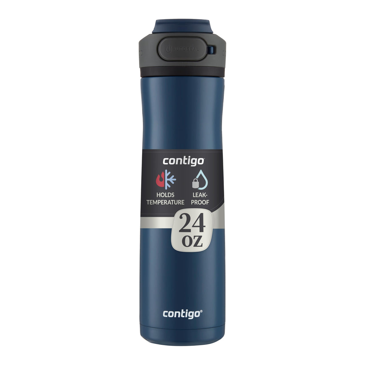Contigo Cortland Chill 2.0 Stainless Steel Water Bottle with AUTOSEAL Lid 24 oz Juniper and Azalea 2-Pack