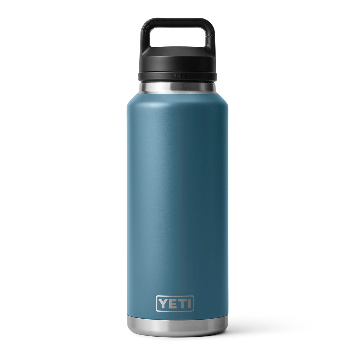 YETI Rambler 46 oz Bottle, Leakproof, Vacuum Insulated, Stainless Steel with Chug Cap, Navy
