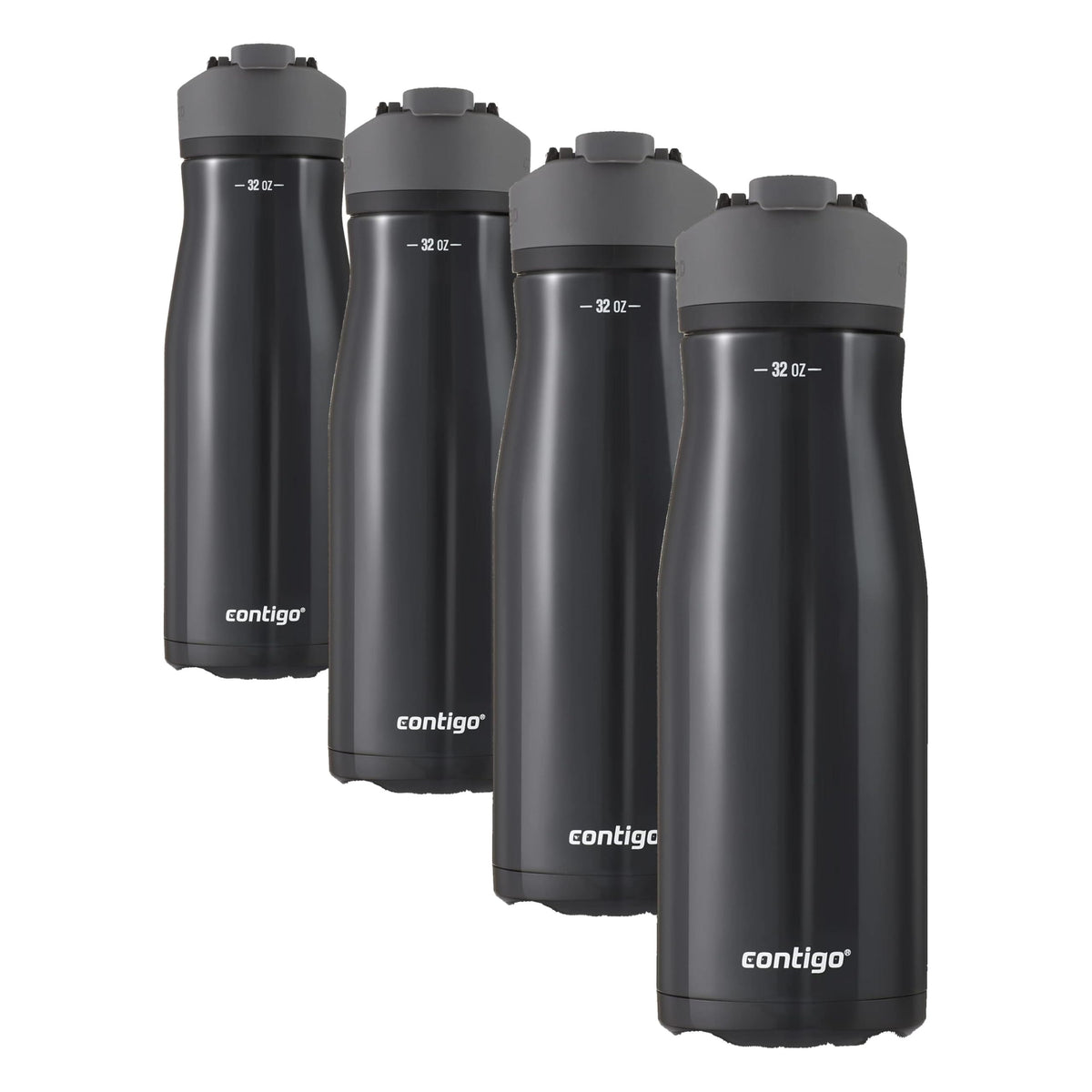 Contigo Cortland Chill 2.0 Stainless Steel Water Bottle with AUTOSEAL Lid 24 oz Juniper and Azalea 2-Pack