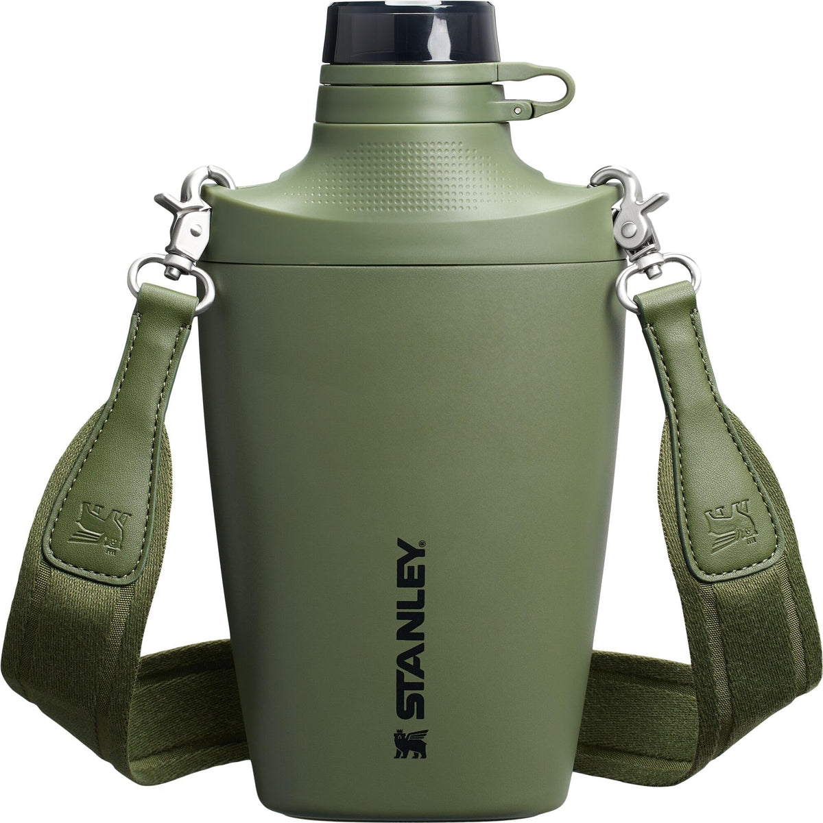Stanley Cross Bottle 23 oz | Travel Water Bottle with Jacquard Strap | Leakproof Tritan Lid with Removable Straw | Insulated Stainless Steel | BPA-Free | Black